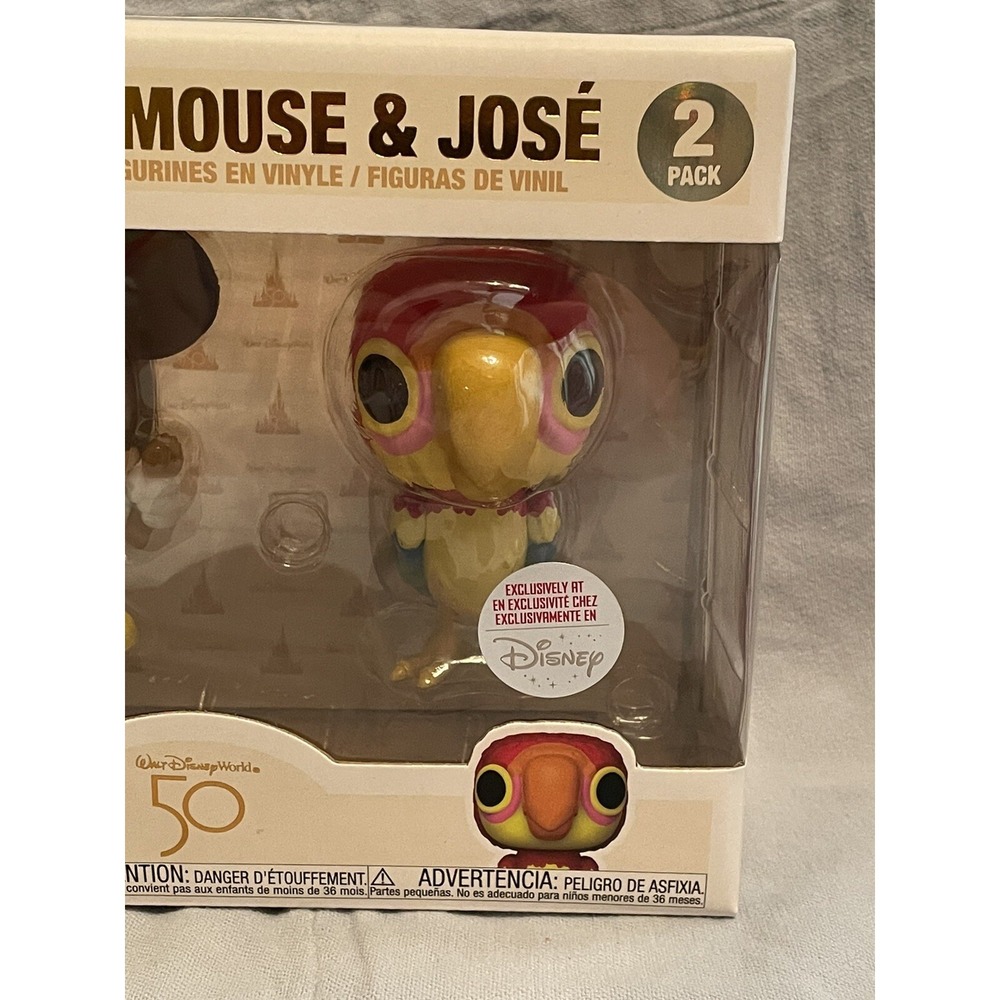 NEW Walt Disney 50th Funko Mickey Mouse and Jose Disney Parks Exclusive 2-pack - Picture 2 of 4